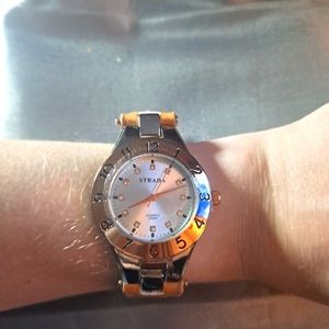 Strada Tan and Gold Watch